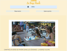 Tablet Screenshot of campinglabergefleurie.com